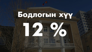 Бодлогын хүү 12 хувьд хадгалагдаж, мөнгөний хатуу бодлого хэвээр үргэлжилнэ